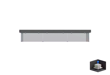 SMOKE BAFFLE SYSTEM 3D Rendering
